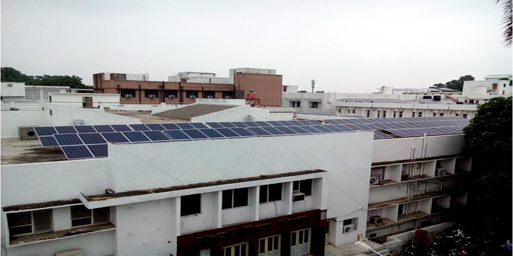 400 kWp solar plant at King George's Medical University, Lucknow, Uttar Pradesh