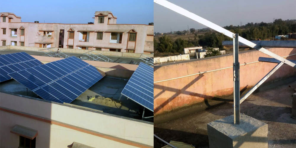 Installation at Sadar Hospital, Ramgarh · 100 kWp