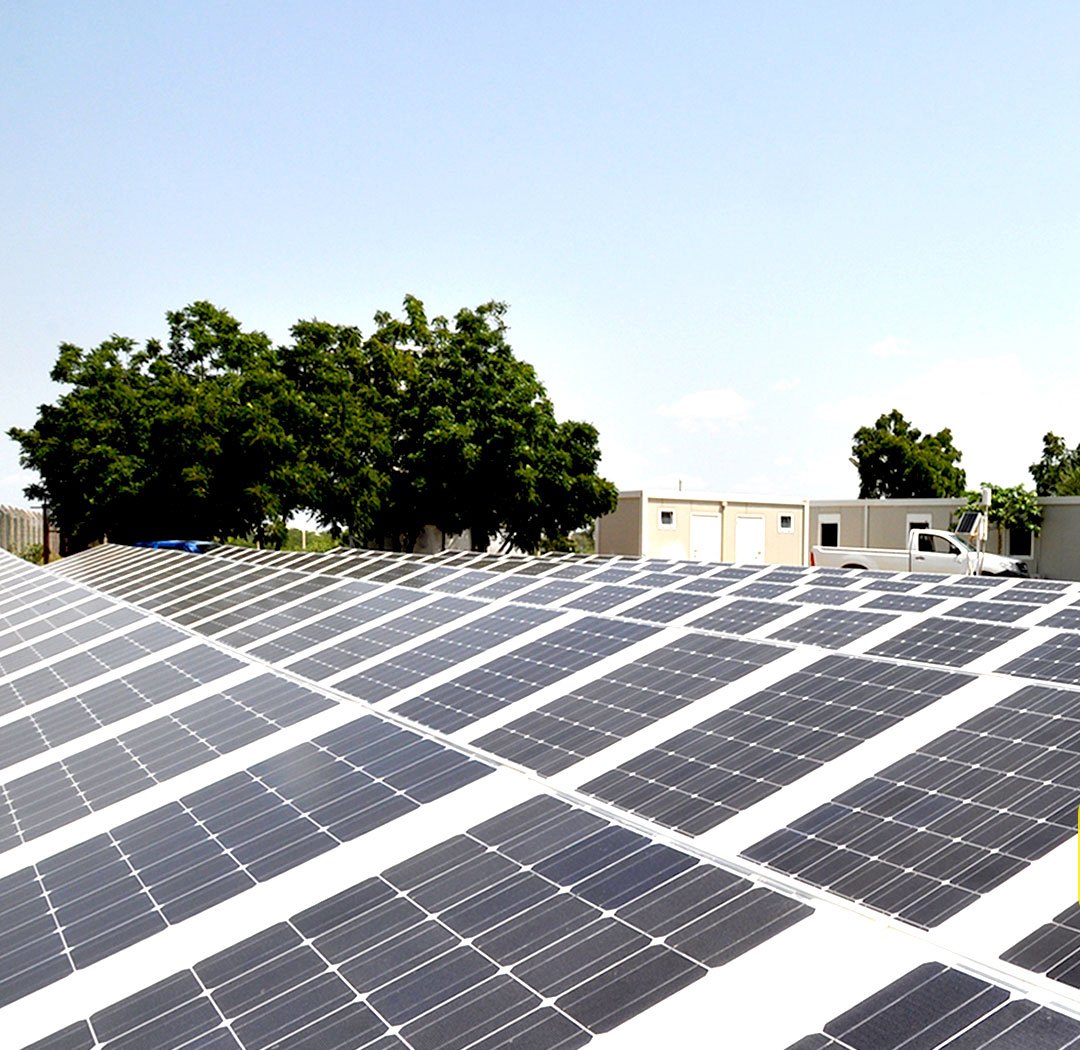 Rooftop photovoltaic array